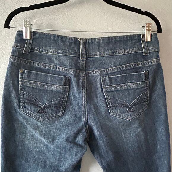 Brina & Em Cropped Capri Blue Denim Jeans Women's Sz 6 - Picture 5 of 12